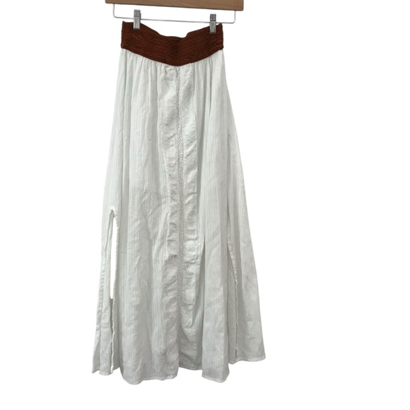 Shyanne Western Women’s White Maxi Skirt with Side Slits Size XS Festival Boho - Picture 4 of 4